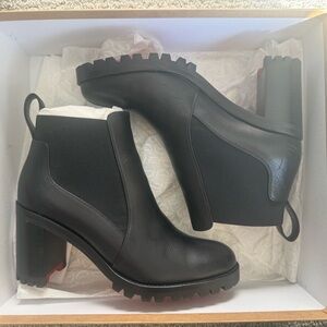 Christian Louboutin Black Heeled Ankle Boots